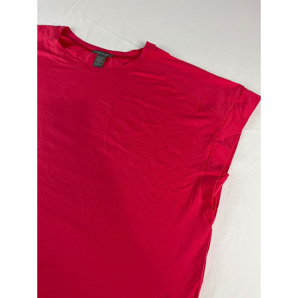 Kate & Mallory 3X Pink Tunic Top Short Sleeve Casual Knit Blouse